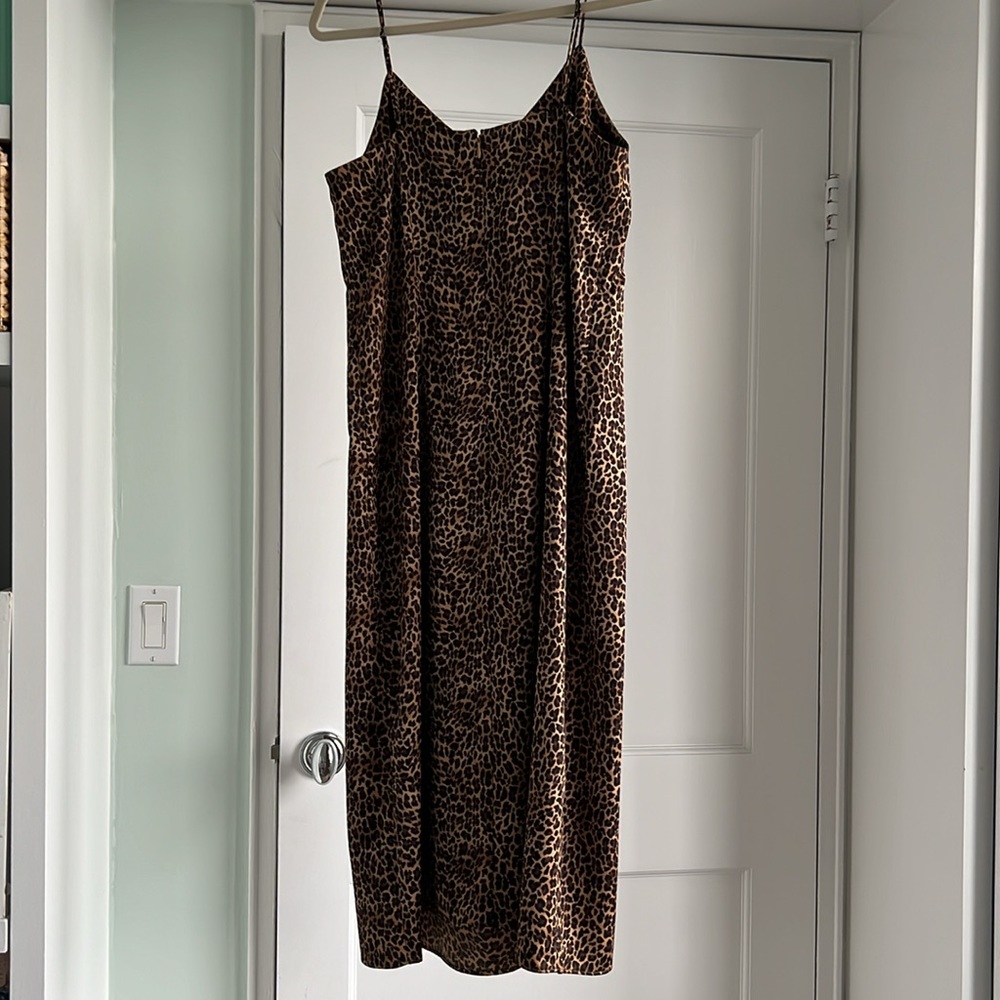 J. Crew Factory Leopard Print Slip Dress - image 5